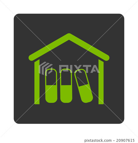 Pharmaceutical Garage Flat Button 20907615