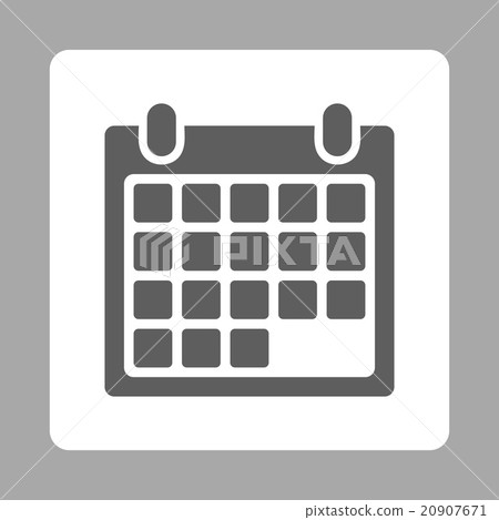 Month Rounded Square Button - Stock Illustration [20907671] - PIXTA