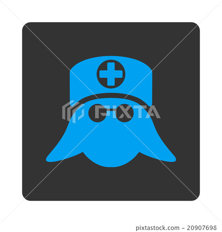 Nurse Head Flat Button 20907698