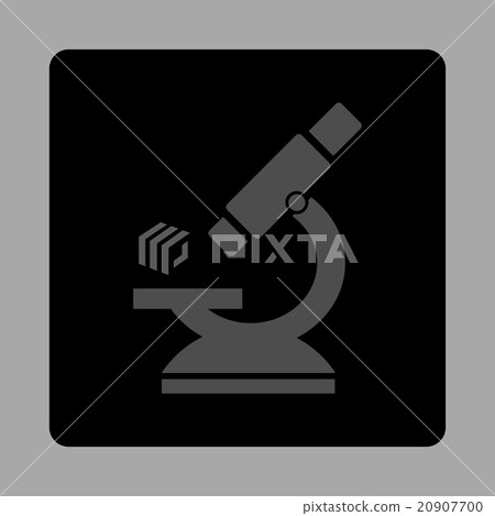 Microscope Rounded Square Button 20907700