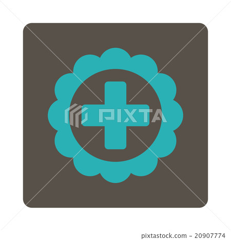 Medical Sticker Flat Button 20907774