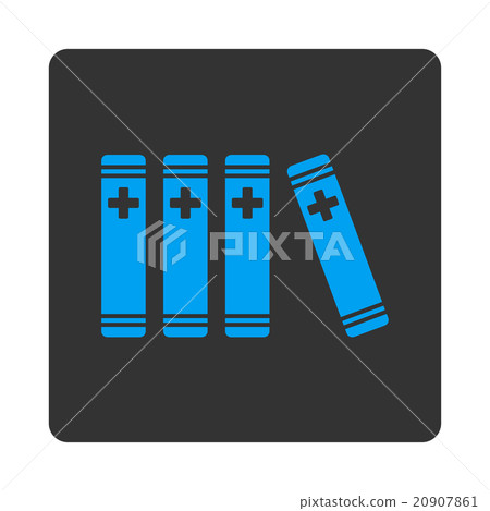 Medical Library Flat Button 20907861