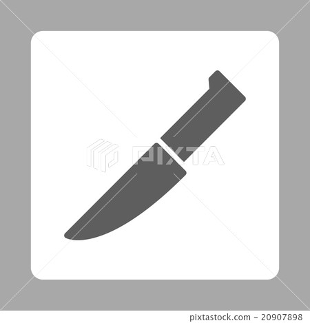 Knife Rounded Square Button 20907898