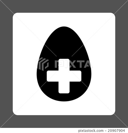 Plus Egg Flat Button 20907904