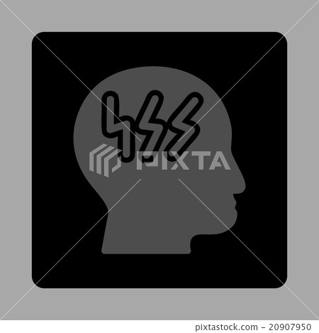 Sick Head Rounded Square Button - Stock Illustration [20907950] - PIXTA