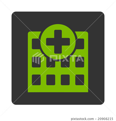 Hospital Flat Button - Stock Illustration [20908215] - PIXTA