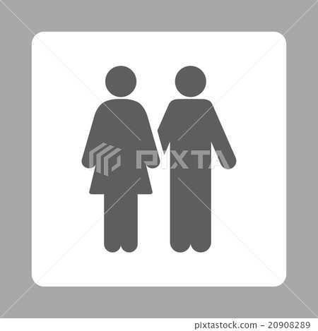 Human Couple Rounded Square Button - Stock Illustration [20908289] - PIXTA