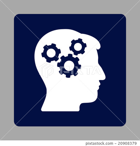 Brain Rounded Square Button Brain Rounded Square Button 20908379