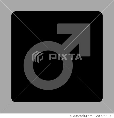Boy Symbol Rounded Square Button - Stock Illustration [20908427] - PIXTA