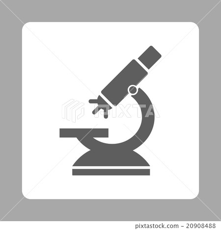 Labs Microscope Rounded Square Button 20908488