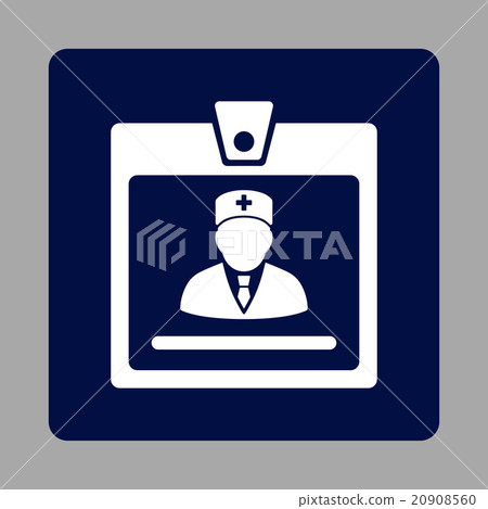 Doctor Badge Flat Button 20908560