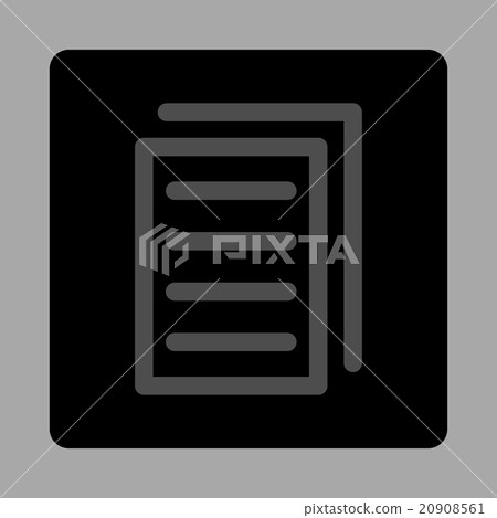 Copy Document Rounded Square Button 20908561
