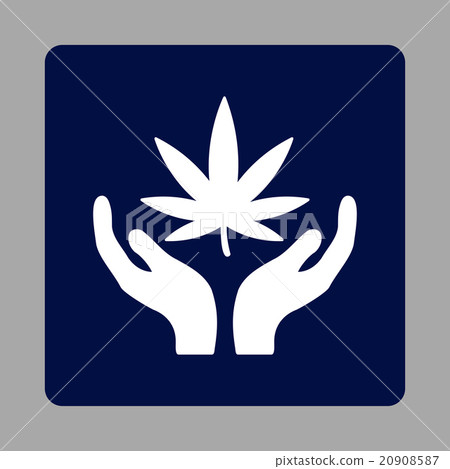 Hemp Care Rounded Square Button 20908587