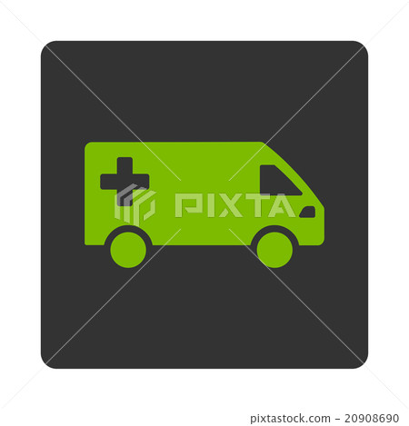 Emergency Van Flat Button - Stock Illustration [20908690] - PIXTA