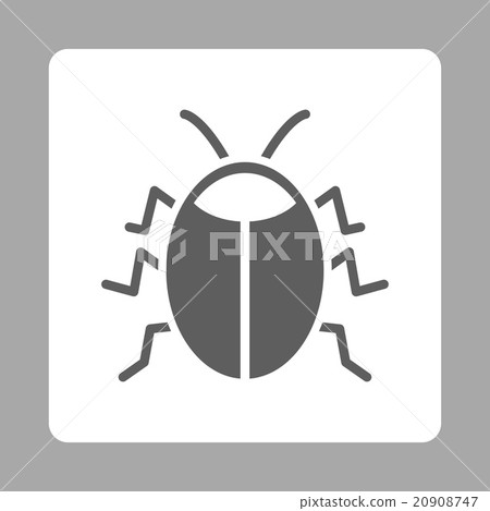Bug Rounded Square Button Bug Rounded Square Button 20908747