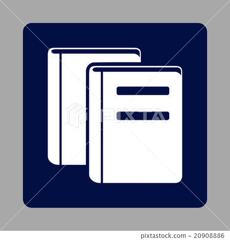Books Rounded Square Button - Stock Illustration [20908886] - PIXTA
