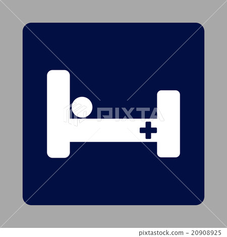Hospital Bed Rounded Square Button Hospital Bed Rounded Square Button 20908925