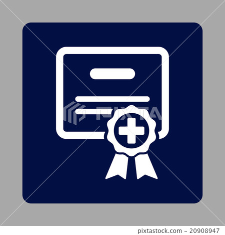 Medical Certificate Flat Button 20908947