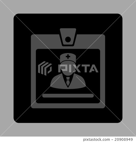 Doctor Badge Flat Button Doctor Badge Flat Button 20908949