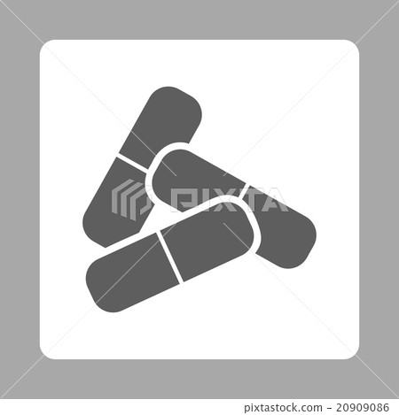 Pills Rounded Square Button Pills Rounded Square Button 20909086