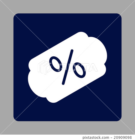 Discount Label Rounded Square Button 20909098