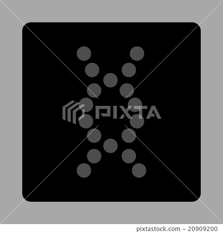 DNA Spiral Rounded Square Button 20909200