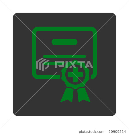 Medical Certificate Flat Button 20909214