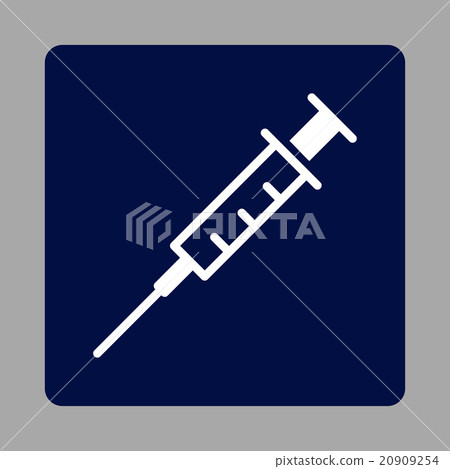 Empty Syringe Rounded Square Button Empty Syringe Rounded Square Button 20909254