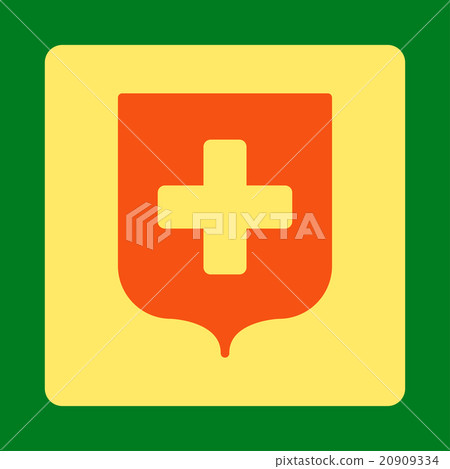 Medical Shield Flat Button Medical Shield Flat Button 20909334