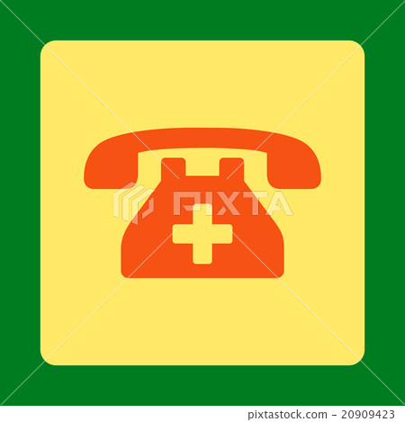 Hospital Telephone Flat Button 20909423