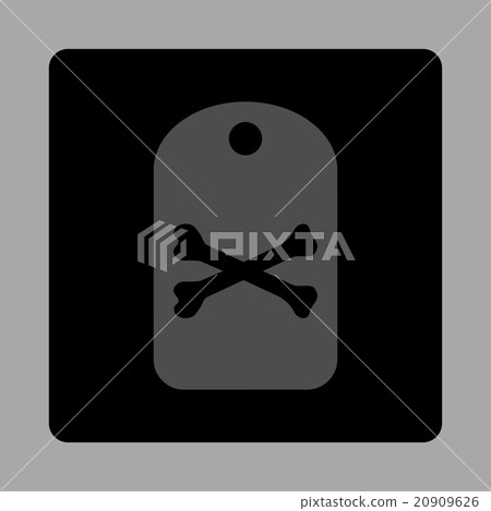 Death Tag Rounded Square Button - Stock Illustration [20909626] - PIXTA