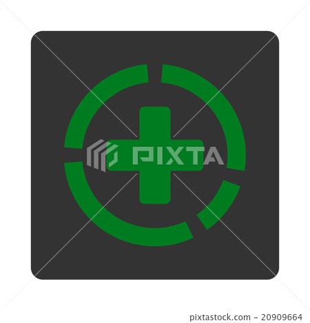 Health Care Diagram Flat Button Health Care Diagram Flat Button 20909664