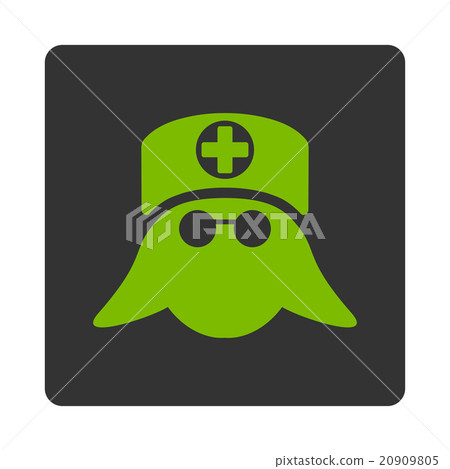 Nurse Head Flat Button 20909805