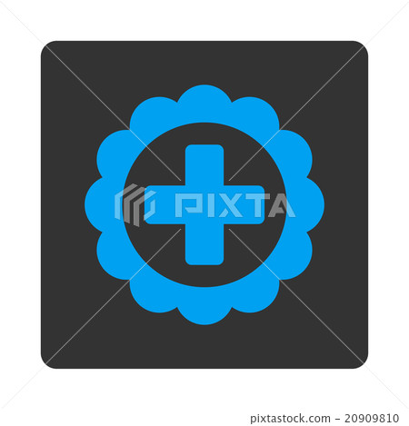 Medical Sticker Flat Button 20909810