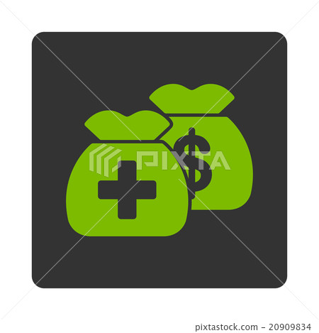 Health Care Funds Flat Button - Stock Illustration [20909834] - PIXTA