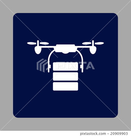 Cargo Aircraft Rounded Square Button Cargo Aircraft Rounded Square Button 20909903
