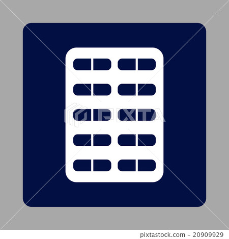 Pill Blister Rounded Square Button - Stock Illustration [20909929] - PIXTA