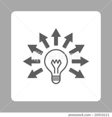 Electric Light Rounded Square Button Electric Light Rounded Square Button 20910221