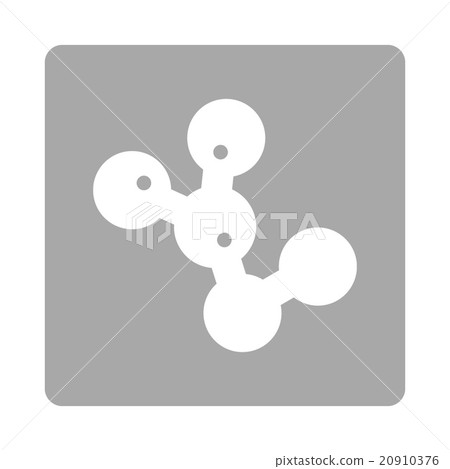 Microbes Colony Rounded Square Button 20910376