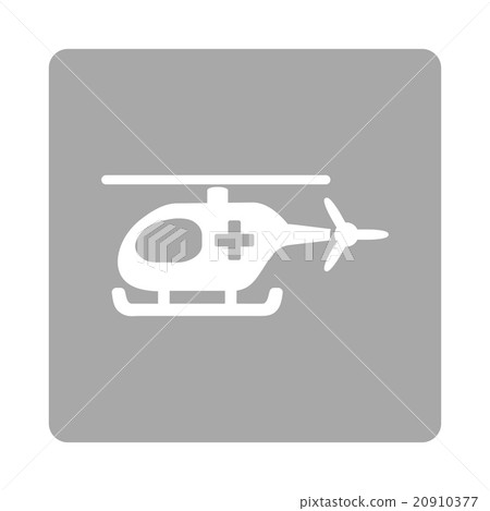 Ambulance Chopper Flat Button 20910377