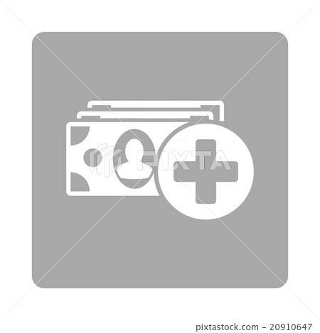 Medical Expences Flat Button 20910647