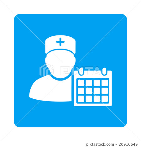 Doctor Appointment Flat Button 20910649