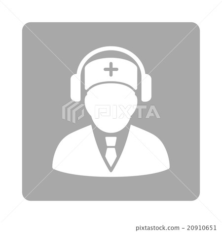 Medical Call Center Flat Button 20910651