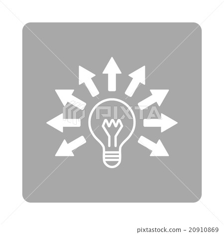 Electric Light Rounded Square Button 20910869