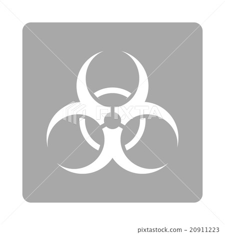 Bio Hazard Rounded Square Button Bio Hazard Rounded Square Button 20911223
