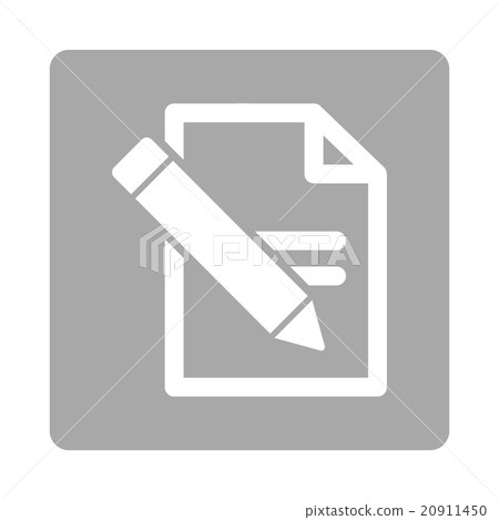 Edit Records Rounded Square Button - Stock Illustration [20911450] - PIXTA