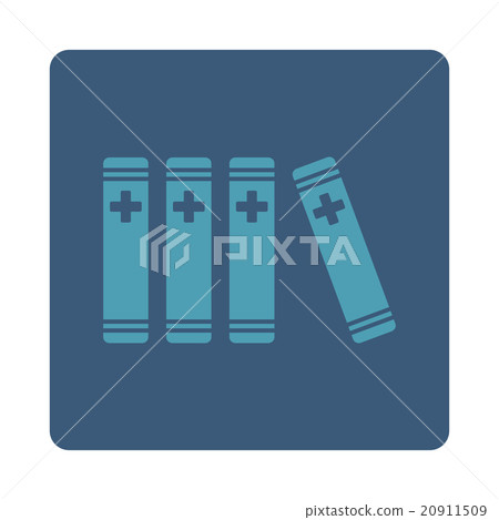 Medical Library Flat Button 20911509