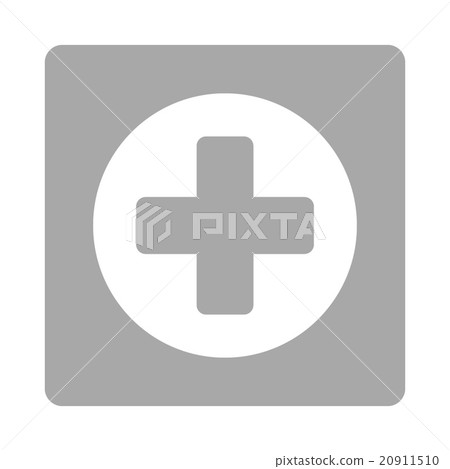 Plus Rounded Square Button 20911510