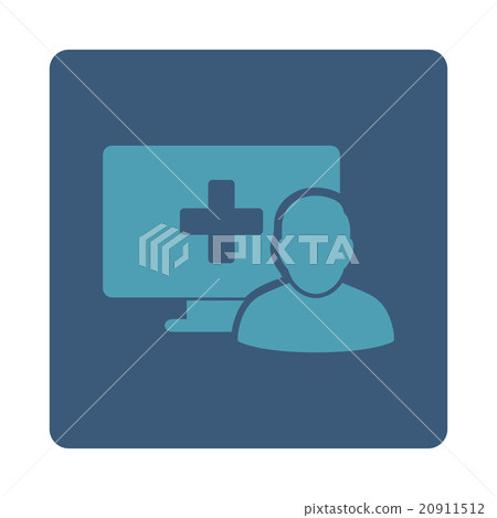 Online Medicine Flat Button 20911512
