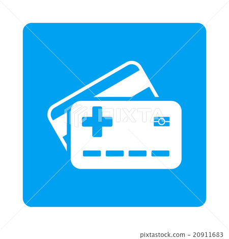 Medical Insurance Cards Flat Button Medical Insurance Cards Flat Button 20911683